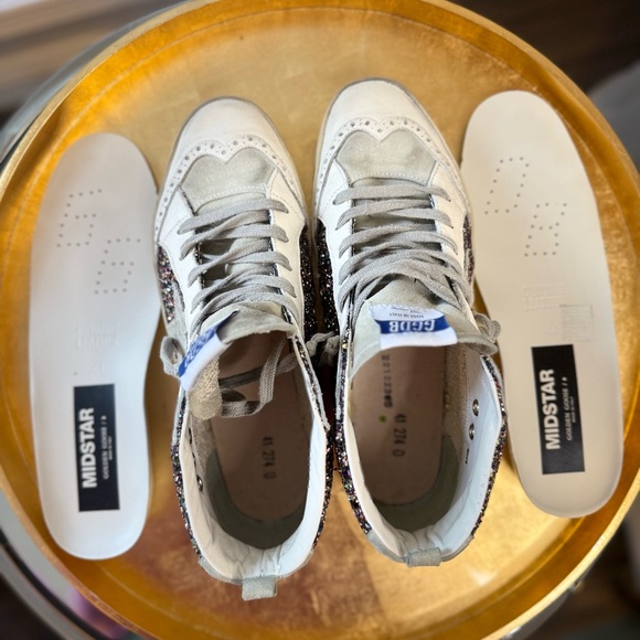Size 41 Golden Goose Glitter Midstars Excellent Condition Private Eden/LTD - Picture 8 of 11